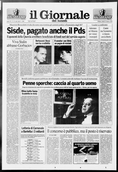 Il giornale del lunedi